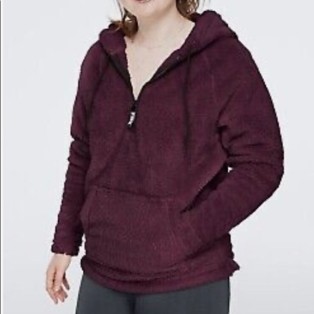 Victoria’s Secret PINK Teddy Faux Fur Pullover Hoodie